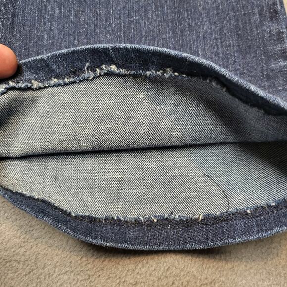 Old Navy Jeans Womans 10 Blue Sweetheart Boot Cut Distressed Stretch - Picture 12 of 13